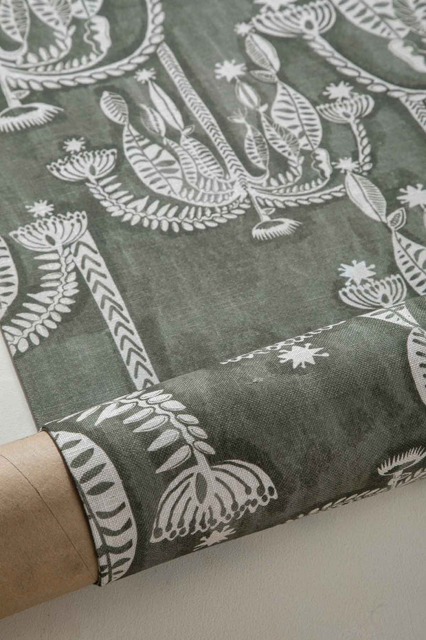 10000017508 TODDY PALM PRINTED HEAVY FABRIC MOSS