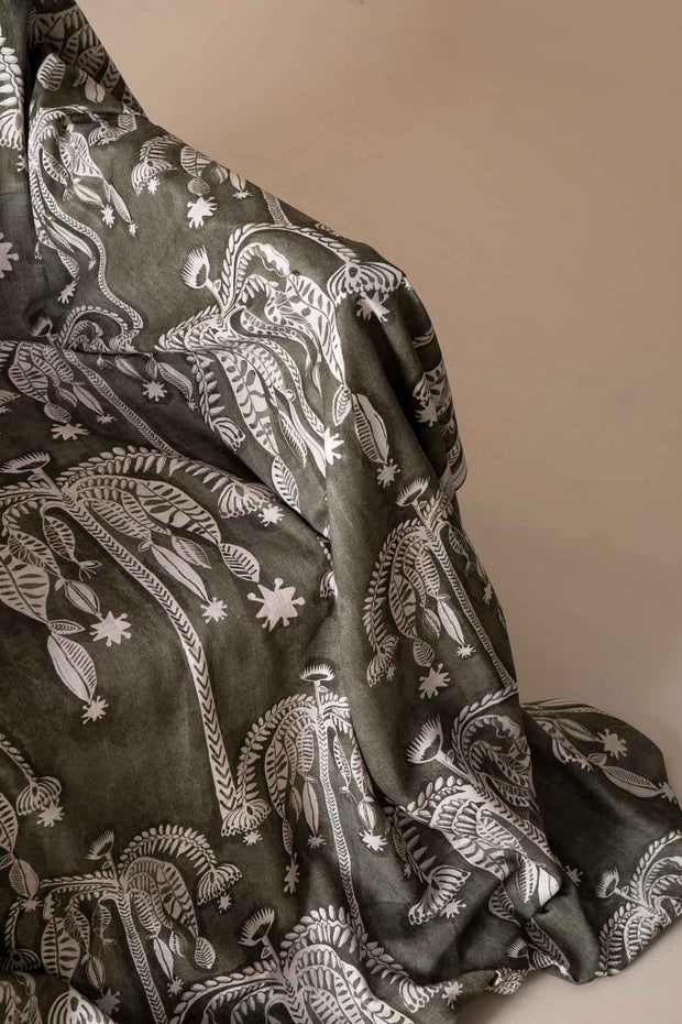 10000017508 TODDY PALM PRINTED HEAVY FABRIC MOSS
