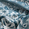 Medallion Tree Indigo Printed Upholstery Fabric