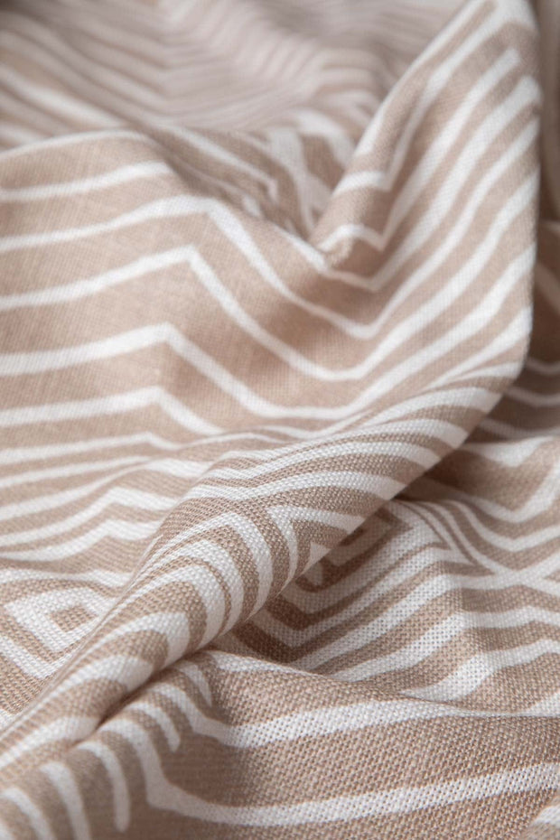 10000017510 DIAMOND PRINTED HEAVY FABRIC BEIGE