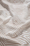 10000017510 DIAMOND PRINTED HEAVY FABRIC BEIGE