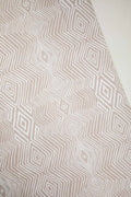 10000017510 DIAMOND PRINTED HEAVY FABRIC BEIGE