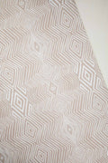10000017510 DIAMOND PRINTED HEAVY FABRIC BEIGE