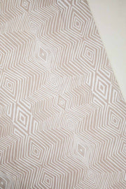 10000017510 DIAMOND PRINTED HEAVY FABRIC BEIGE