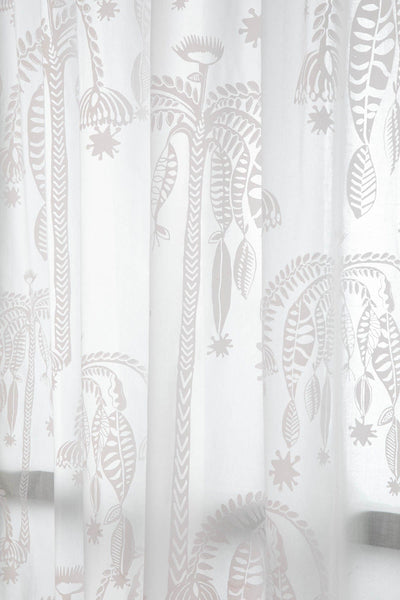 10000017517 TODDY PALM PRINTED SHEER FABRIC KHADI