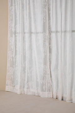 10000017517 TODDY PALM PRINTED SHEER FABRIC KHADI