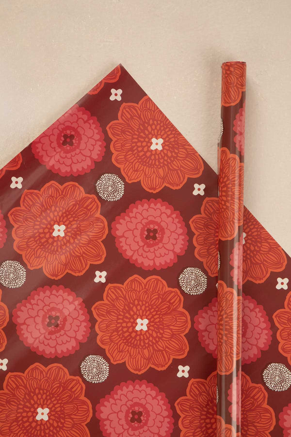 Tulukka Rust Red Gift Wrapping Paper(Set Of 6)