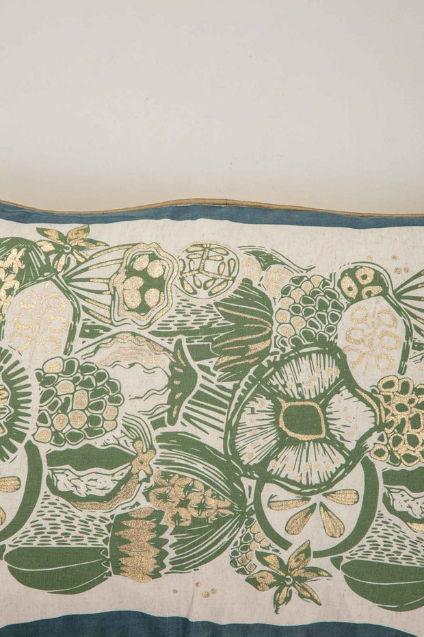10000017556 KOZA CUSHION COVER OLIVE GOLD