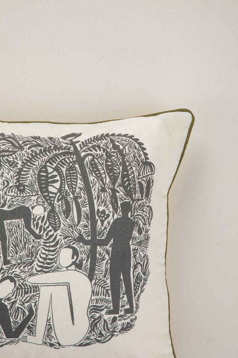 10000017557 FRAGRANT FIELD CUSHION COVER CHARCOAL