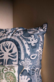 10000017559 MEDALLION TREE CUSHION COVER INDIGO