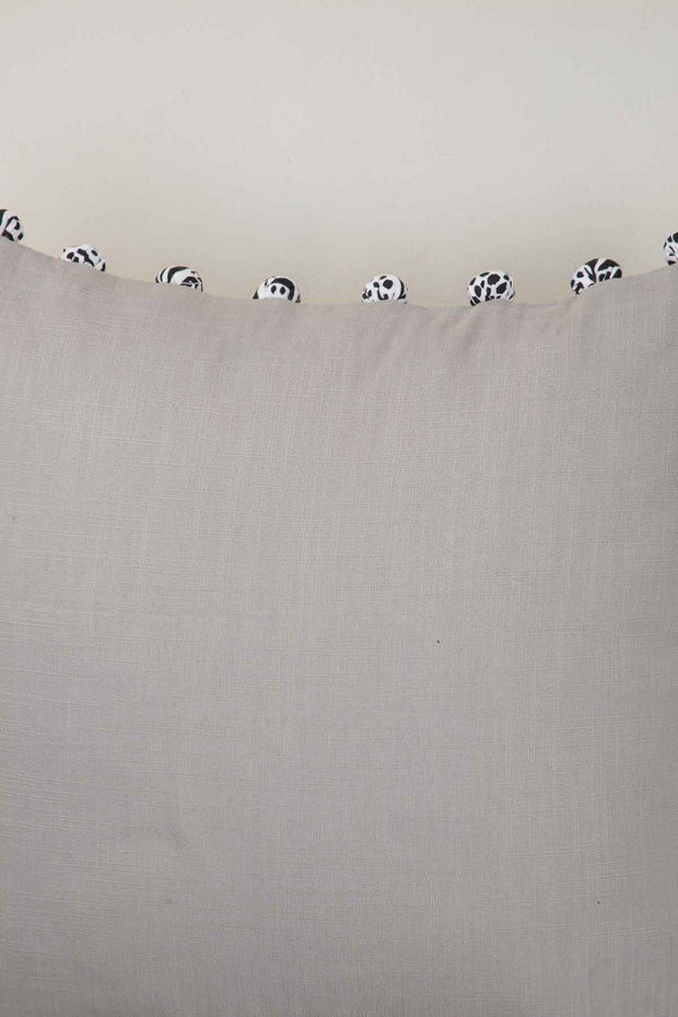 10000017562 POM POM CUSHION COVER GREY
