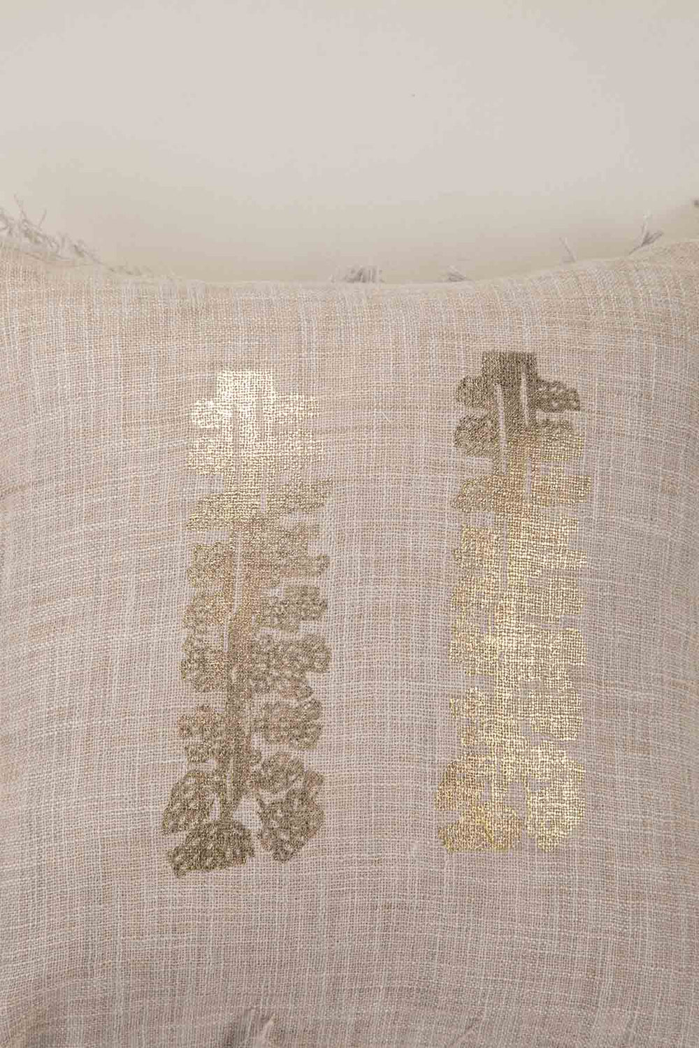10000017564 UDANTI TREE CUSHION COVER BEIGE GOLD
