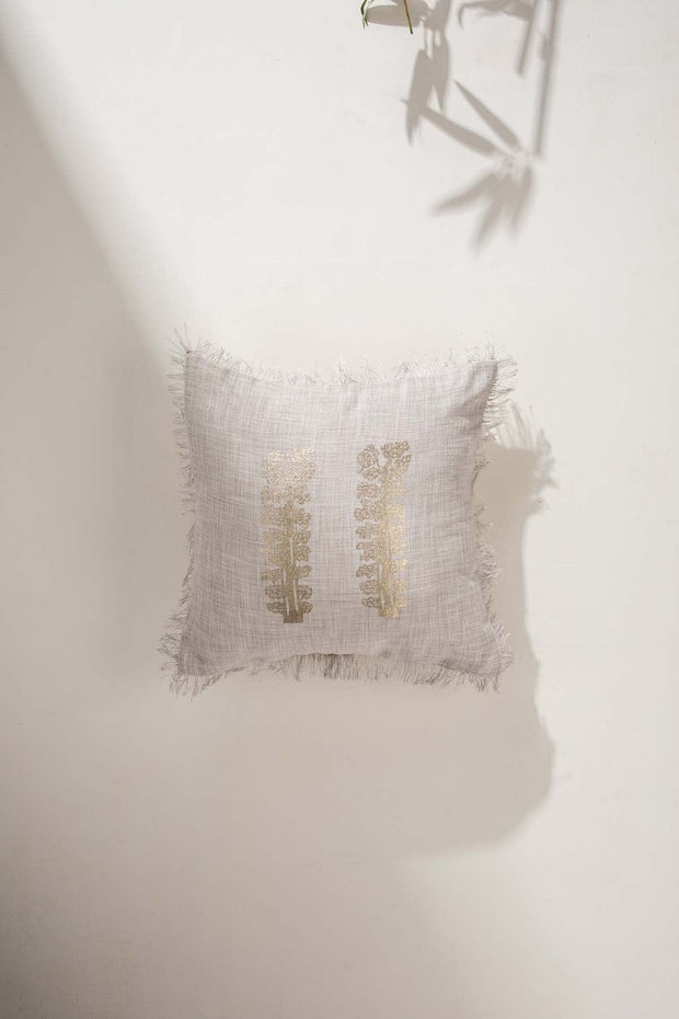 10000017564 UDANTI TREE CUSHION COVER BEIGE GOLD