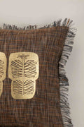 10000017565 UDANTI PALM CUSHION COVER BROWN GOLD