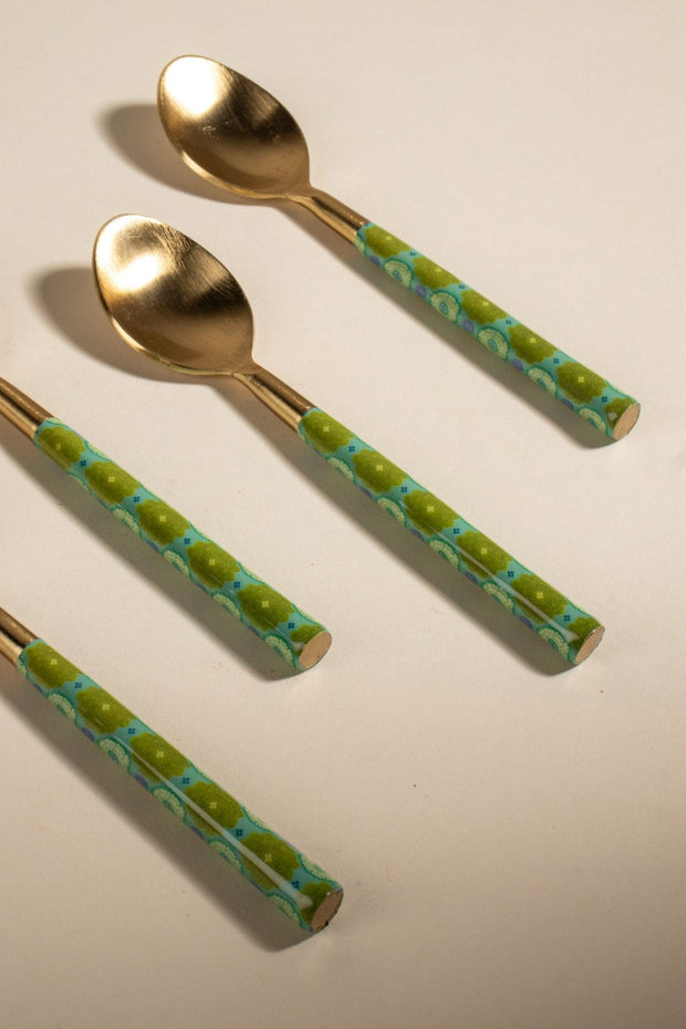 10000017573 TULUKKA COFFEE SPOON (SET OF 4) FRESH GR