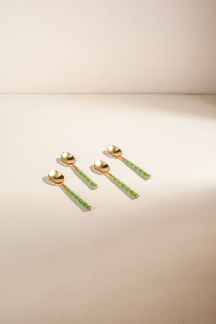 10000017573 TULUKKA COFFEE SPOON (SET OF 4) FRESH GR