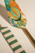 10000017575 KEORA STRIPER CAKE SERVER (SET OF 2) HONEY BLOOM