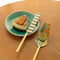 Keora Striper Cake Server (Set Of 2)