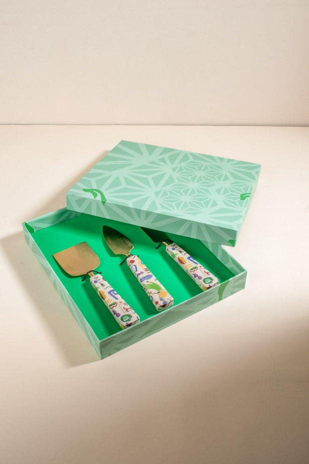 10000017576 FACE TO FACE CHEESE SERVER (SET OF 3) MULTI