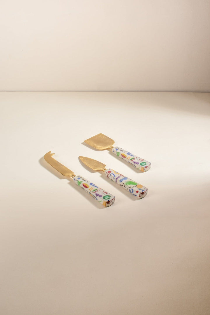 10000017576 FACE TO FACE CHEESE SERVER (SET OF 3) MULTI