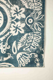 10000017583 MADELLION TREE PRINTED RUG INDIGO