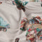 Palmyrah Beige Printed Velvet Upholstery Fabric