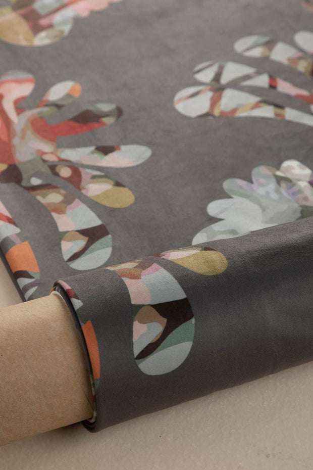 10000017747 PALMYRAH PRINTED HEAVY FABRIC SLATE GREY