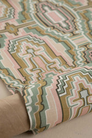 10000017748 TARAM PRINTED HEAVY FABRIC EARTHY GREEN