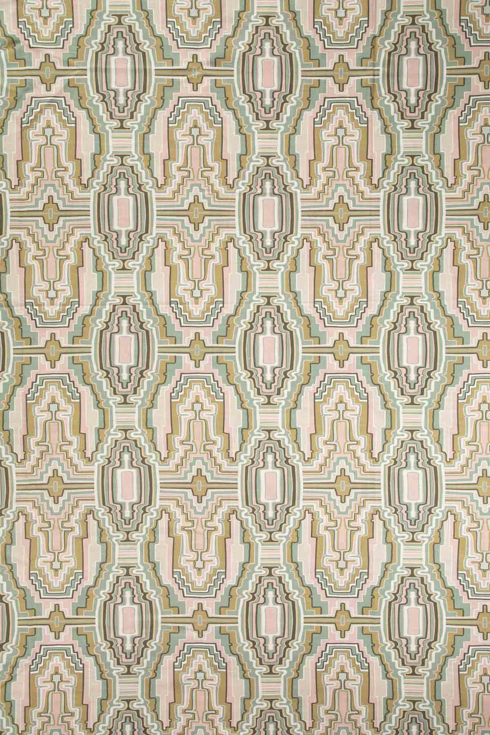 Taram Earthy Green Printed Upholstery Fabric