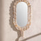 Seed Pod Glass And Wood Wall Mirror