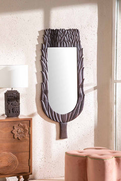 Talar Glass And Wood Wall Mirror