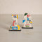 Face To Face Mini Mango Wood Sculpture (Set Of 2)