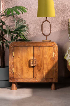 Marina Acacia Wood Bedside Table