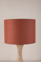 Solid Large Drum Lampshade (Rust Red
)