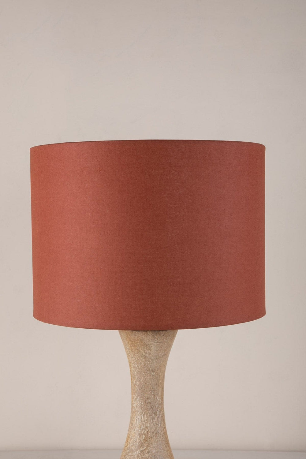 Solid Large Drum Lampshade (Rust Redn)