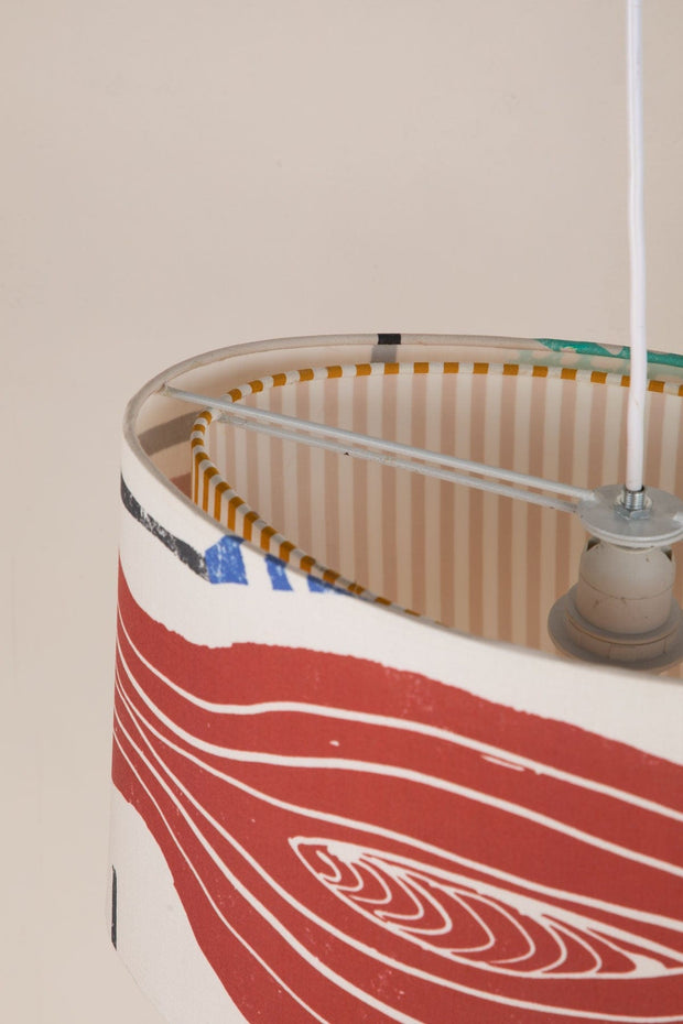 10000017778 FACE TO FACE OVAL PENDANT MULTI MUTED