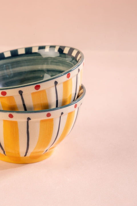 10000017782 KONGU MIXER BOWL (SET OF 2) BRIGHT YELLOW