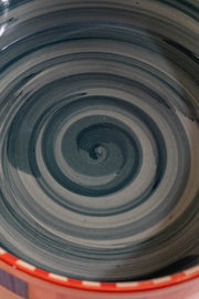 10000017783 KONGU STRAIGHT SERVER BOWL (L) MADDER RED