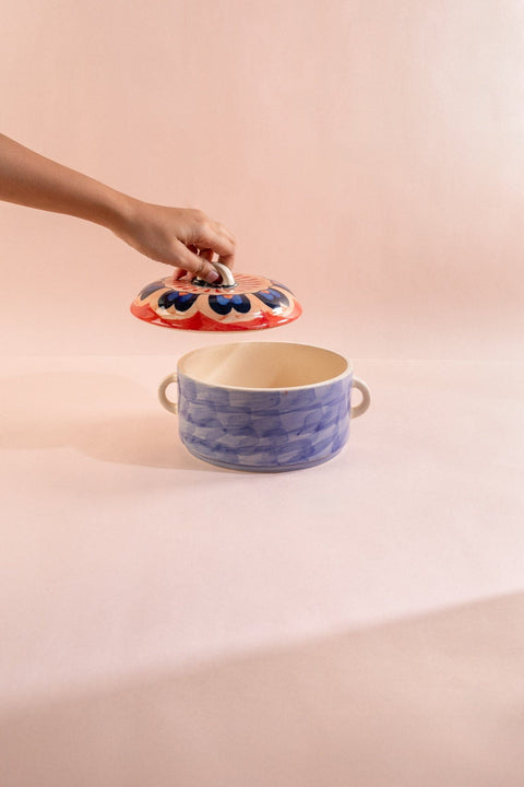 10000017784 KONGU LIDDED TUREEN MADDER RED