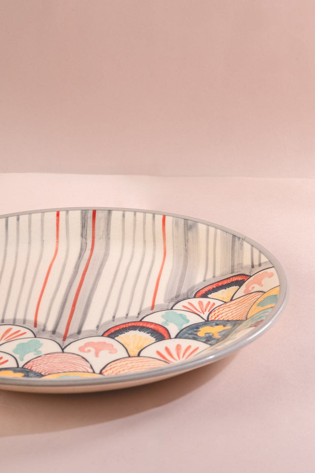 10000017787 KONGU RICE PLATTER MADDER RED