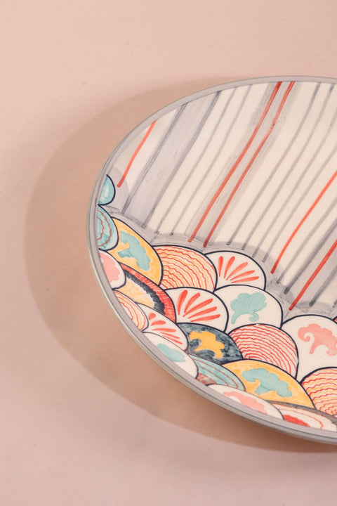 10000017787 KONGU RICE PLATTER MADDER RED