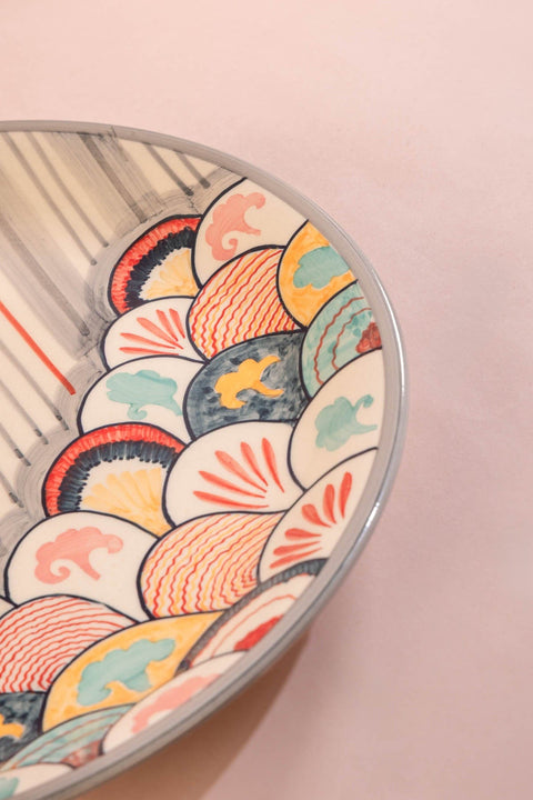 10000017787 KONGU RICE PLATTER MADDER RED