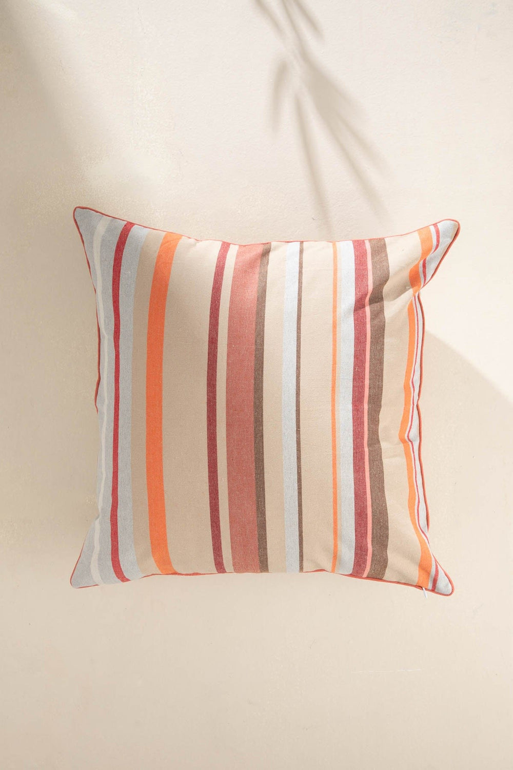 10000017806 CASUAL HORIZON STRIPER CUSHION COVER LATERITE RED