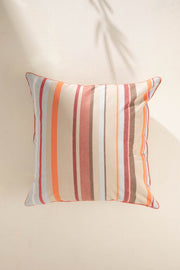 10000017806 CASUAL HORIZON STRIPER CUSHION COVER LATERITE RED