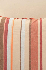 10000017806 CASUAL HORIZON STRIPER CUSHION COVER LATERITE RED