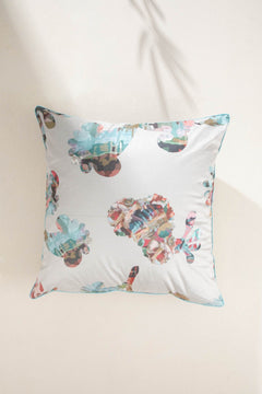 Palmyrah Beige Velvet Cushion Cover (61 X 61 Cm)