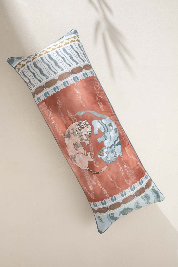 10000017808 DANCE OF THE YALIS CUSHION COVER RUST