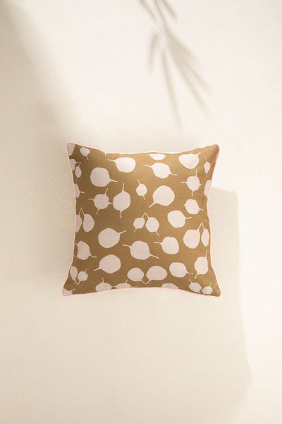 10000017812 SENHUR LEAF CUSHION COVER TOBACCO