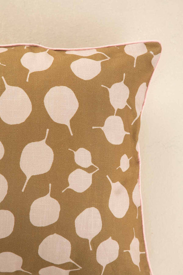 10000017812 SENHUR LEAF CUSHION COVER TOBACCO