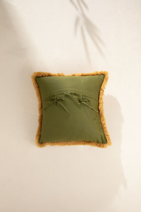 10000017814 AKSHAYA CUSHION COVER OLIVE GREEN
